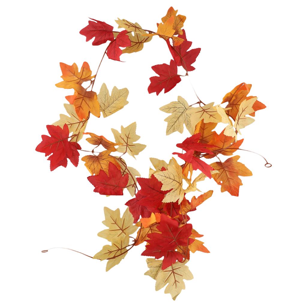 1 Pcs Artificial Leaves Fall Leaf Garland Hanging Vines For Home Fireplace Party Wedding Accessories