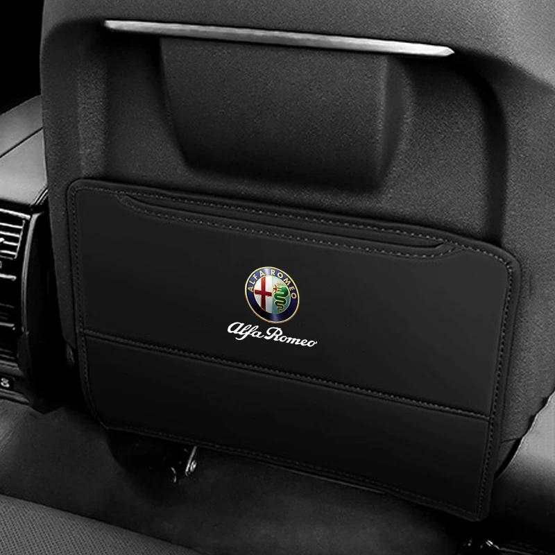 Car Stickers For Alfa Romeo Car Seat Anti Kick Pad Wear Resistant Anti-fouling Mat For Alfa Romeo Giulietta GT 159 147 156 Mito