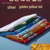 Тибетское украшение Ритуальный шарф с восемью благоприятными символами - Утолщенный пятицветный искусственный шелк