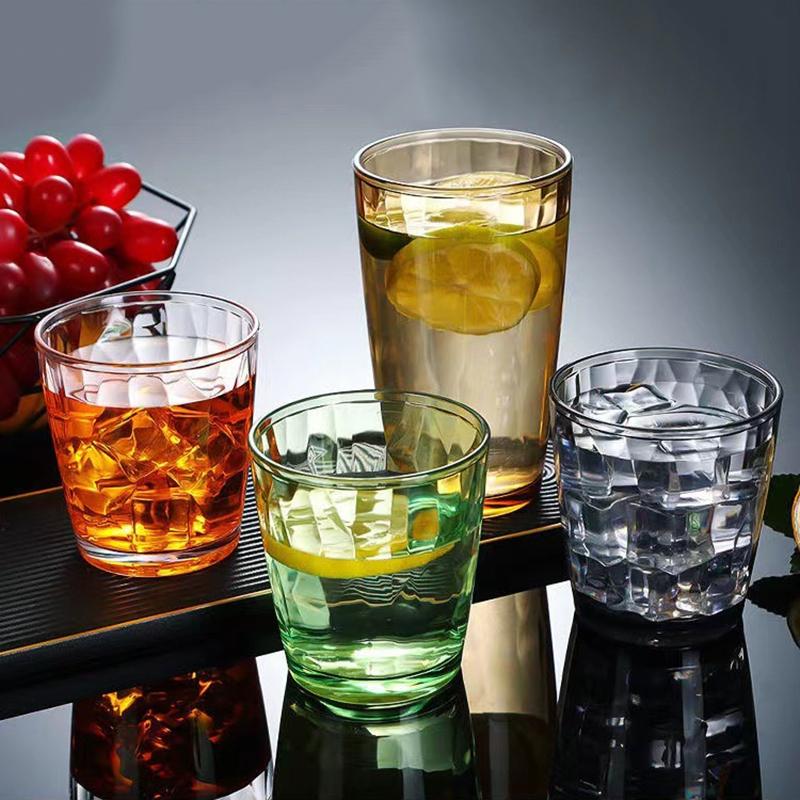 210/310ML Plastic Drinking Glasses Reusable Water Drinking Cup Shatterproof Wine Champagne Glasses for Home Bar Wedding Party