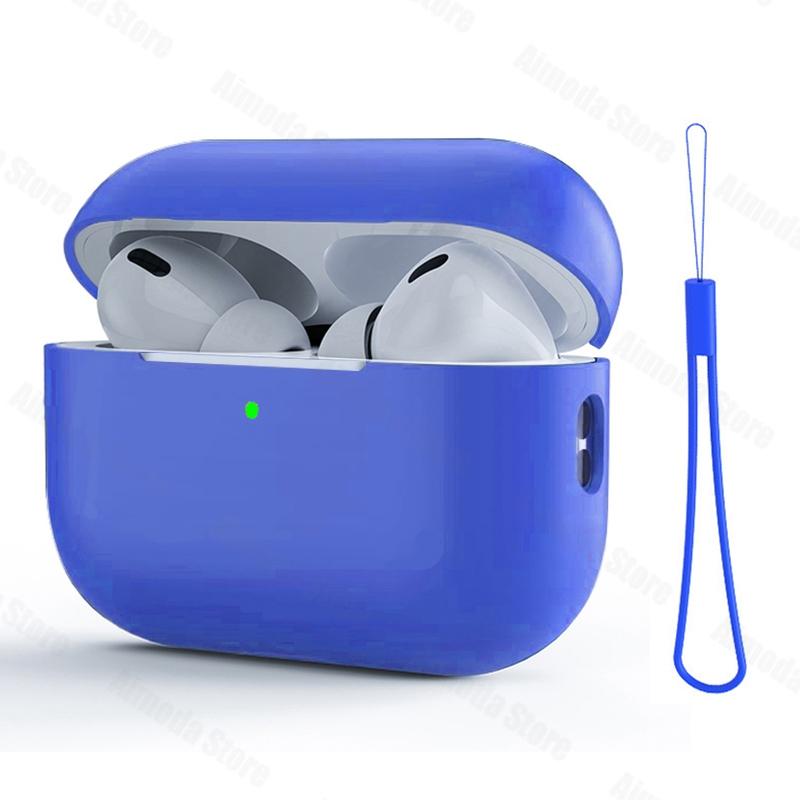 Чехол для Airpods Pro 2 Силиконовый Сплошной Беспроводной Чехол для Наушников Для Apple Air Pod Pro2 2-го Поколения Защитный Корпус