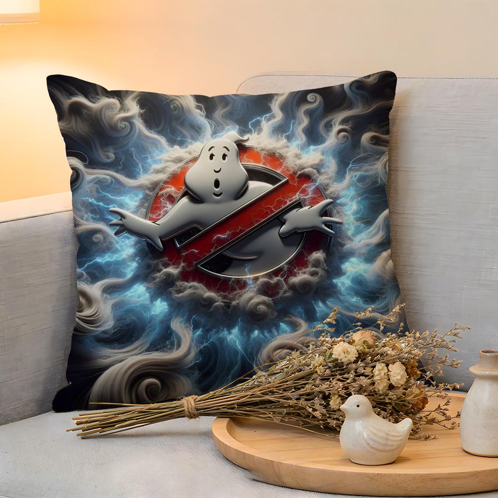 Cushion Cover Linen SkinFriendly Soft Decorative Case For Sofa Home Decor Classic Movie GGhostbusters Pillow cover