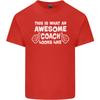 Потрясающая унисекс футболка Coach из легкого хлопка для регби, футбола, тенниса