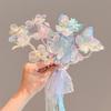 Korean Ribbon Hairbands Butterfly Children Headband New Princess Hair Hoop  for Girls