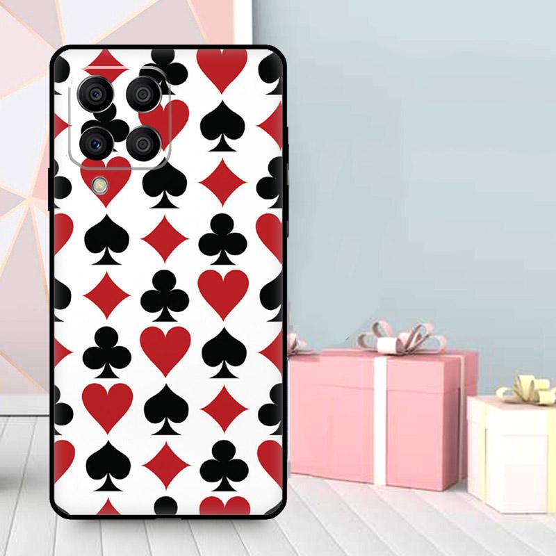 КАЗИНО ИГРАЛЬНЫЕ КАРТЫ Чехол Для Samsung Galaxy M56 M52 M32 M53 M16 M11 M21 M31 M35 M12 M13 M14 M15 M36 M55 M34 M54