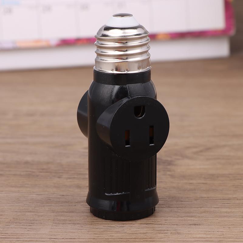 Белый черный штекер питания США к E26 к адаптеру лампы США патрон цоколь цоколь выключатель тяга света Америка преобразование
