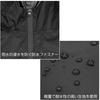Girls Panzer Final Chapter Kuromori Mine High School Rain & Girls' Poncho/BLACK