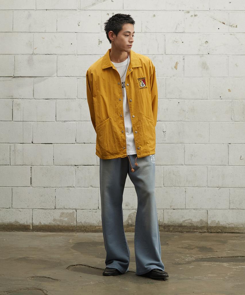 Krakki [Unisex] Coach Jacket_Yellow [Kr265Puj411]