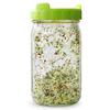 Wide Mouth Mason Jar Sprouting Lid Food Grade Mesh Sprout Cover (Green)