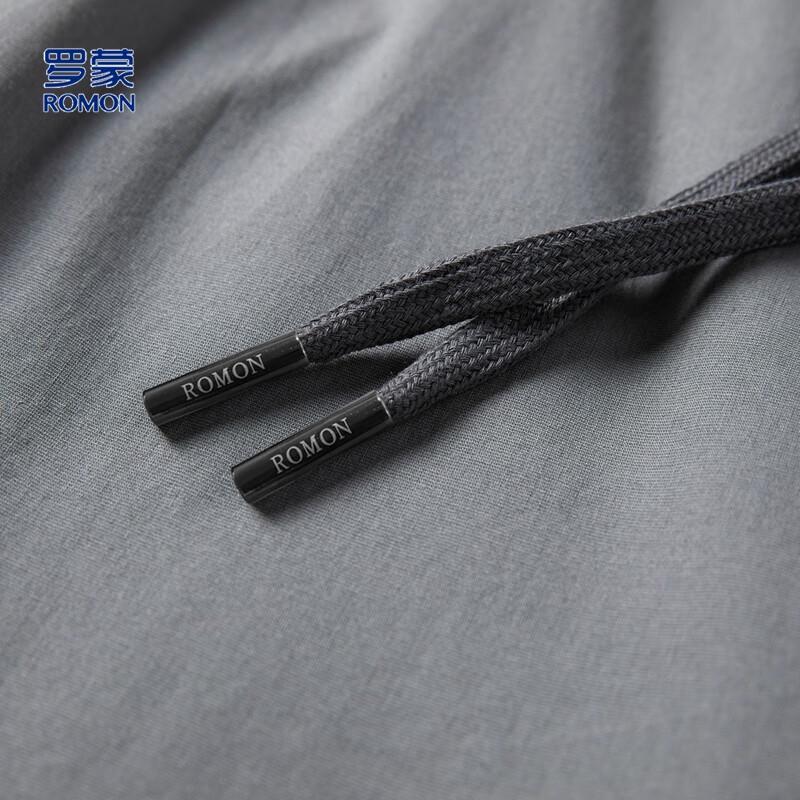 Romon Men's Summer Ice Silk Straight-Leg Casual Pants