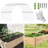 Обручи для высоких грядок, съемные арки для туннеля из стекловолокна, садовые обручи, комплект для туннеля для выращивания с зажимами и гвоздями для сетки
