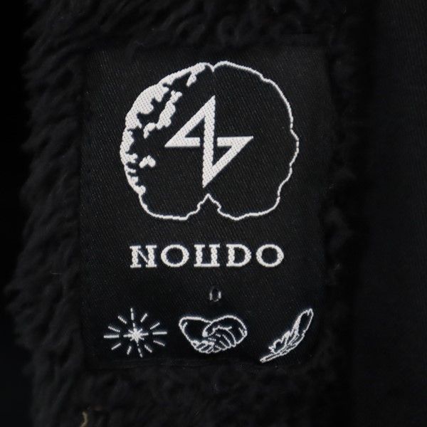 NOUDO сделано в Японии Пальто-воротник из нержавеющей стали черное Полубортная спинка Мужское Б/У