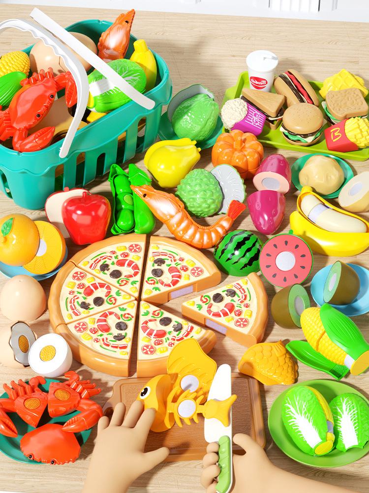 Chopping Fun Kitchen Toy Set: Children's Vegetables & Fruits Role-Playing Educational Toy