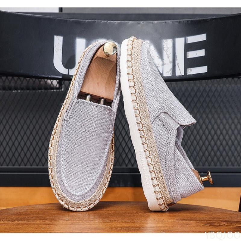 Fashion New Style Lazy Casual Cloth Shoes with One Foot Trendy Breathable Comfortable Fashionable In Summer Simple Men's Flat Shoes