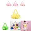 Adorable Plush Cartoon Coin Purse For Girls Stylish Casual Shoulder Bag For Kids