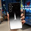 Чехол для ZTE Blade V80 Max/Nubia V80 Max, Желейно-черный, Защита от царапин, Мягкий корпус, Красивая первая буква с цветочным узором, Чехол