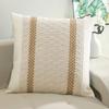 2 Pcs Throw Pillowcase Bohemian Style Color Matching Square Shape Bedroom Living Room Sofa Decoration Pillowcase Pillow Cover