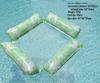 Inflatable Turtle Leaf Net Lounger: Foldable 4-Tube Floating Raft for Water Entertainment