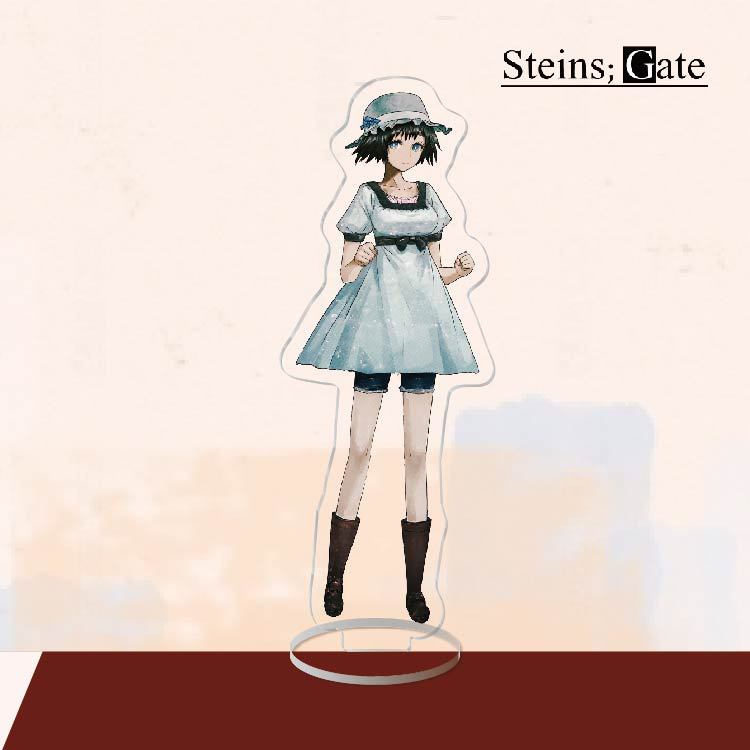 Аниме акриловая подставка фигурка игрушка Steins Gate ПВХ акрил Okabe Rintarou настольная подставка модель игрушка подарок