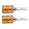 2PCS Electric Drill Bit Adapter Multifunctional User Friendly Hex Shank Self Locking Drill Bit Adapter Converter