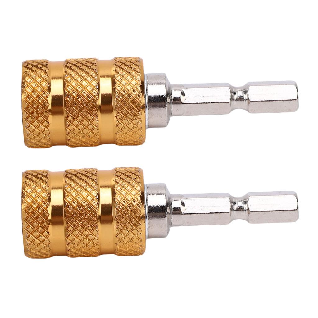 2PCS Electric Drill Bit Adapter Multifunctional User Friendly Hex Shank Self Locking Drill Bit Adapter Converter