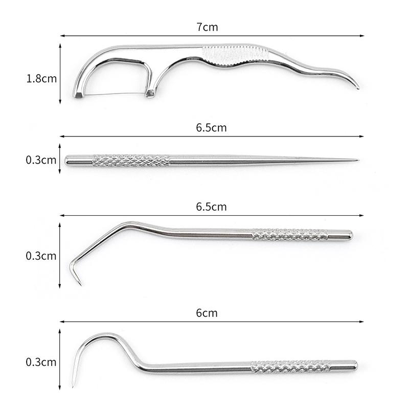 Портативный набор титановых зубочисток для ухода за полостью рта, многоразовые металлические кожаные держатели для пикников на открытом воздухе, кемпинга, пеших походов, карманные мультиинструменты