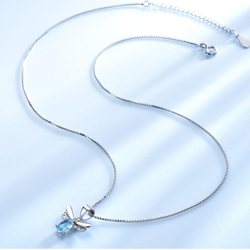 Gica Gema Стерлингового серебра 925 пробы, прекрасная пчела, великолепный темперамент, хит продаж, ожерелье с подвеской для женщин, изысканные ювелирные изделия высокого качества, подарок на День святого Валентина