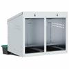 Chicken Nest Box 2 Compartments Wall Mounted Galvanized Steel