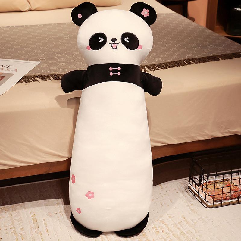 Panda Flower Bamboo Long Plush Toy Animal Stuffed Doll Room Decoration Kids Gift