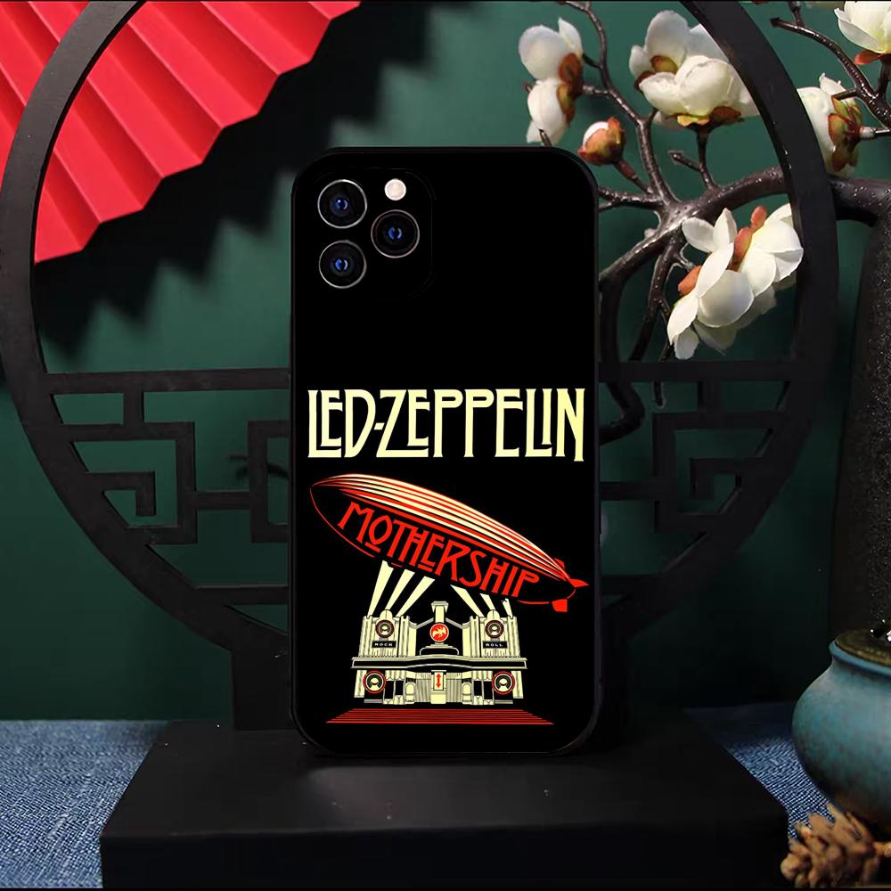 Светодиодная Band Rock Z-ZeppelineS Чехол для телефона Для IPhone 17 Pro Max 16 15 14 Pro Max 13 11 X Xs Xr 8 7Plus Силиконовый чехол