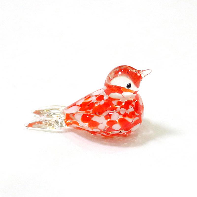 Миниатюрная декоративная фигурка птицы из муранского стекла в японском стиле, для дома, декор для сказочного сада, аксессуары, милые украшения ручной работы в виде животных