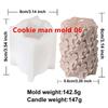 3D Christmas Tree Santa Claus Candle Silicone Molds DIY Christmas Decor Soap Making Festive Aromatherapy Candle Supplies