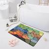 Впитывающий нескользящий коврик Дверной коврик Ванная комната Туалет Пол Душевая комната Коврик для ванной Современный кухонный коврик