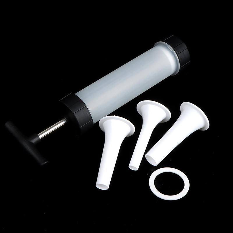 Машина для начинки мяса, колбасная машина, набивка, ручной пресс, 3 насадки, воронка