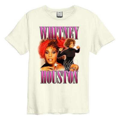 Amplified Футболка унисекс для взрослых с красным бантом Beauty Whitney Houston