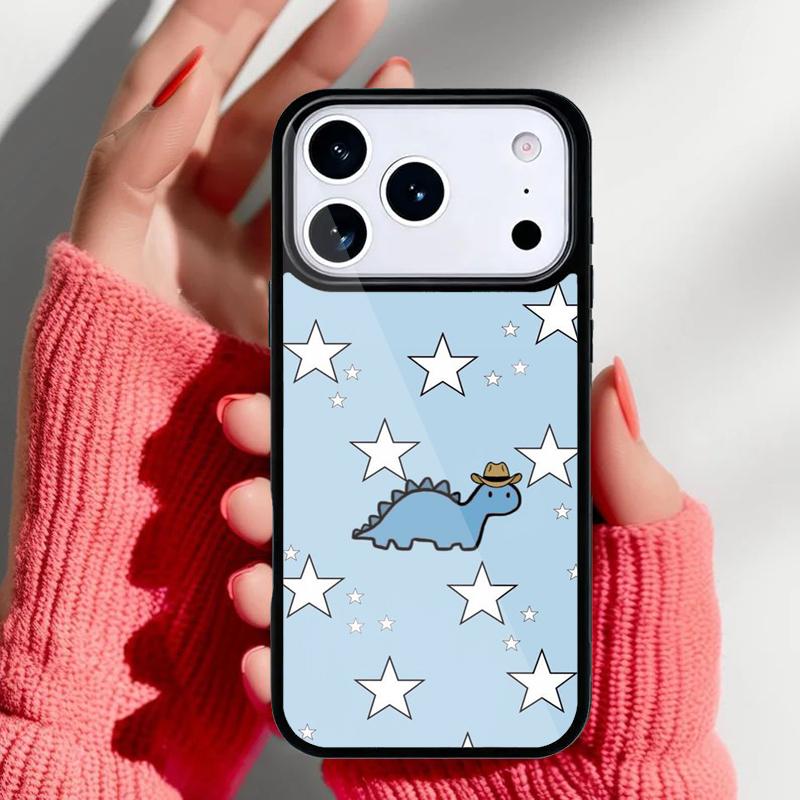 Забавный чехол с рисунком динозавра Dino для iPhone 17 16 15 14 13 Pro Max Задняя крышка для 12 11 Pro Coque