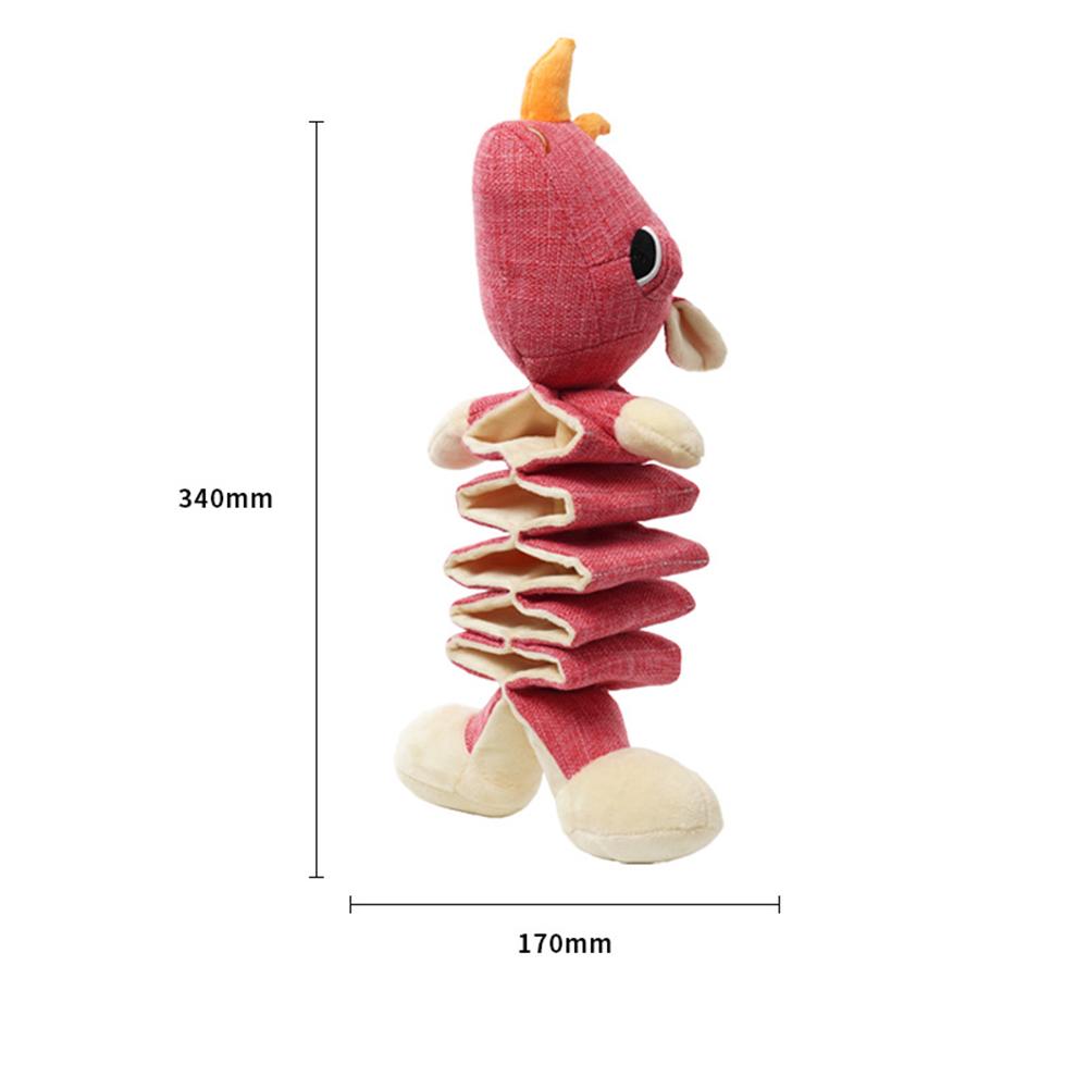 Multi-functional Rubber Dogs  Toy Interactive Companion Training Molar Chewing Resistant Doll Teeth Molar Stress Relief Props