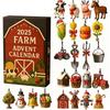 2025 Farm Advent Calendar 24 Days Christmas Countdown with 2D Acrylic Farm