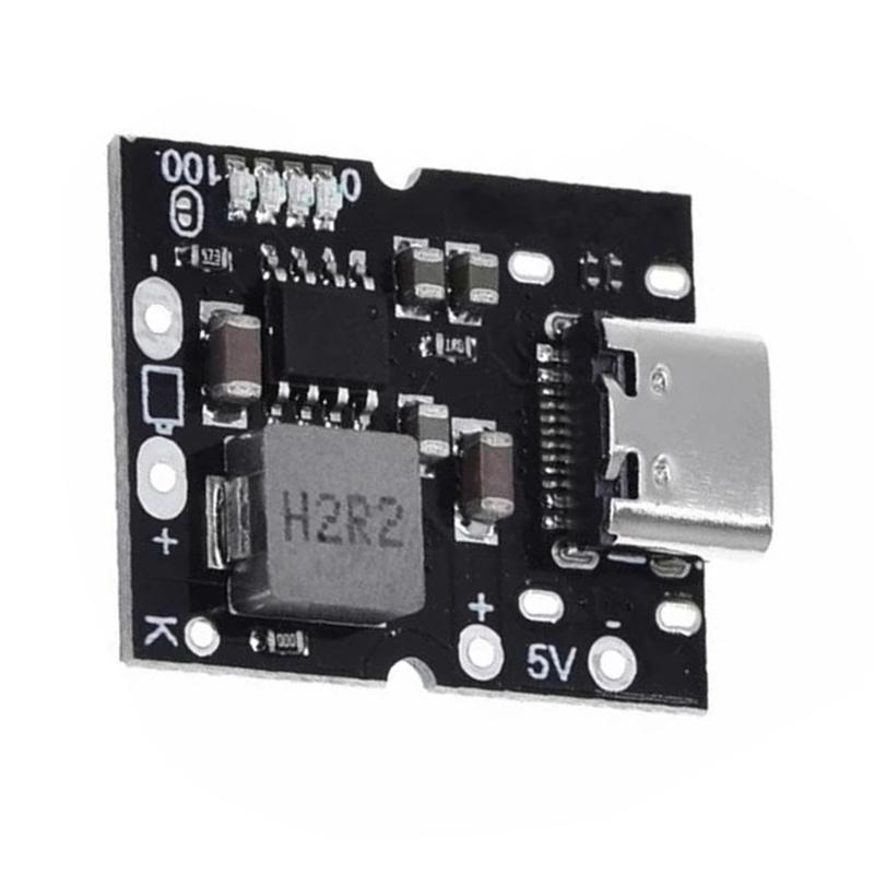 Модуль заряда-разряда 5В 2А для аккумуляторов 4,2В 4,35В Плата защит USB Type-C Повышающий преобразователь Шаг вверх Модуль питания