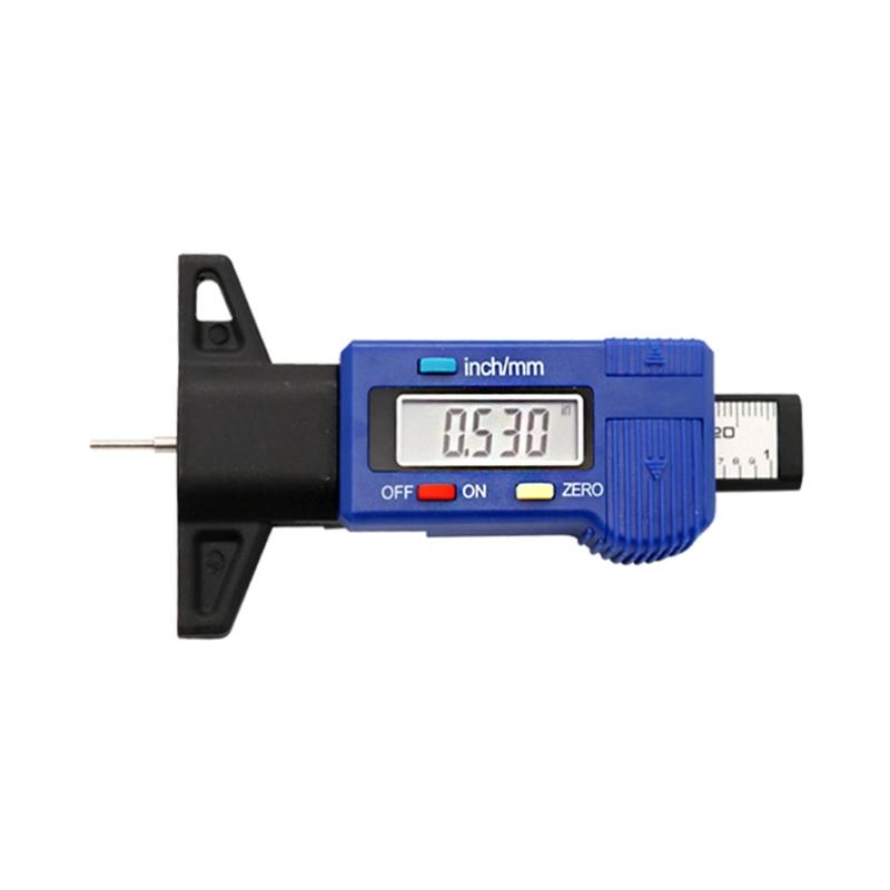 Модернизированный глубиномер шин ЖК-цифровой глубиномер шин с преобразованием дюймов и мм точность 0,01 мм прочный