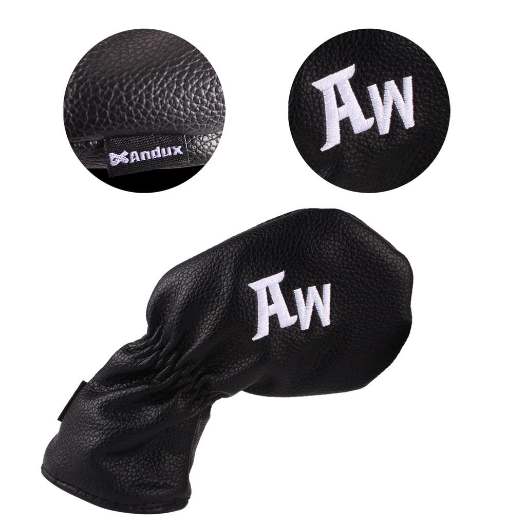 Andux 10 шт./компл. PU Чехол для головки гольф-айрона с номерами с обеих сторон Черный MTPU02