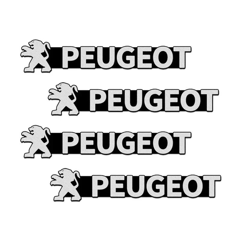 For Peugeot New Car Audio Decorate 3D Aluminum Badge Emblem Sticker For Peugeot 206 307 308 3008 207 208 407 508 2008 5008 107 2
