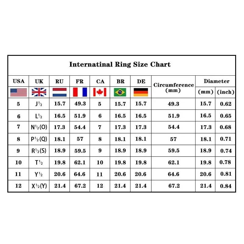 New Women'S Luxury Wedding Ring Shiny Cubic Zirconia Fashion Elegant Engagement  Accessories Trendy Jewelry