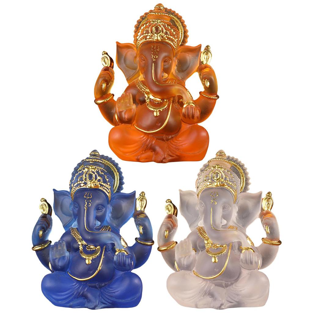 Ganesha Figurine Indian Lord Ganesh Statues Buddha Sculpture Home Decoration