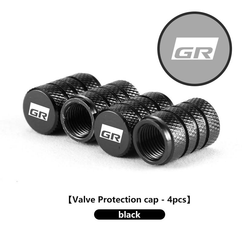 4PCS Car Wheel Tire Valve Cap Cover Airdust Waterproof For Toyota Crown Land Cruiser RAV4 Camry Yaris Corolla Prius RT2