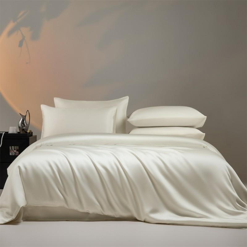 100% Tencel Lyocell Bedding Set Smooth Cool Touch 4-Piece Sleep With Anti-Bacterial Anti-Mite Function