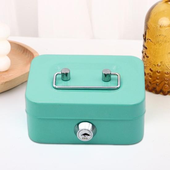 Копилка с замком и ключом Портативная запираемая мини-кассовая коробка для денег Банк безопасности Замок Сейф Чехол для монет Контейнер для хранения изменений