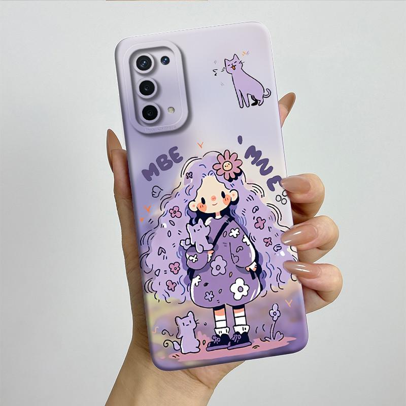 For OPPO A74 5G A54 5G Case A93 5G Capa Silicone Soft Phone Funda CPH2197 CPH2195 CPH2263 Painted Printed Protective Back Cover