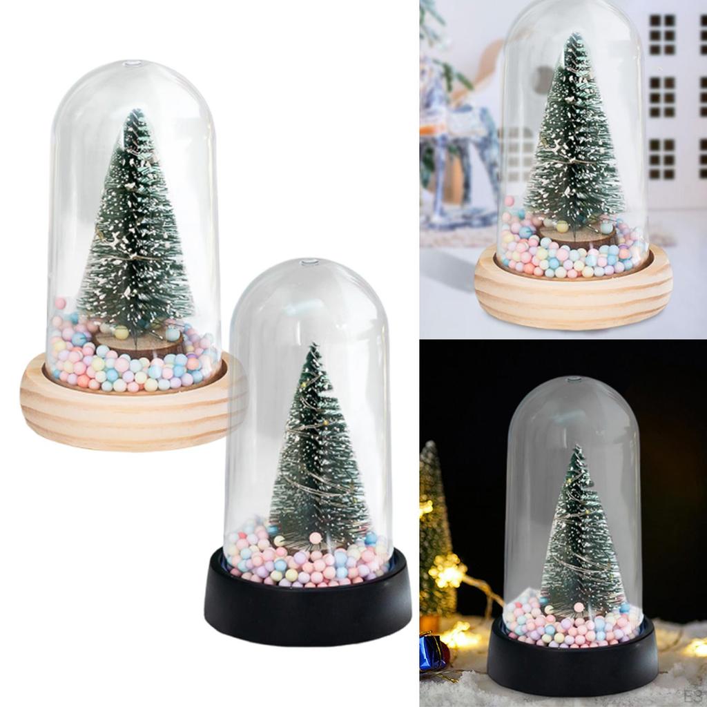 Mini Christmas Tree with LED Ornament Decorative Artificial Xmas for Fireplace/ Party