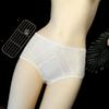 Нижнее белье средней талии, минималистичные женские сексуальные полые трусы, кружевные трусы, женские дышащие трусики из ледяного шелка, большой размер